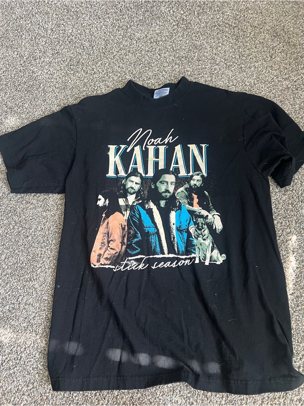 Noah Kahan Black 'Stick Season' Graphic Tee - Gildan